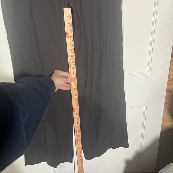 Armani Collezioni Wide Leg Trousers Wool Size US 10 IT 46 Dark Gray Careerwear - Picture 6 of 9